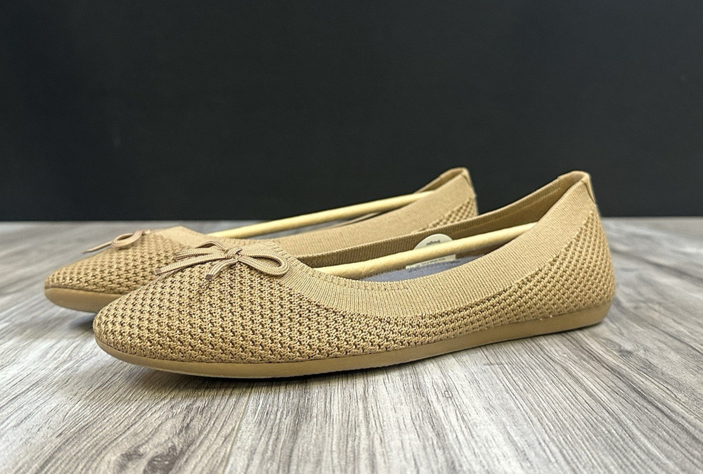 Allbirds Tree Breezer Bow Bark Brown Womens Size 9.5 Flats Comfort NEW
